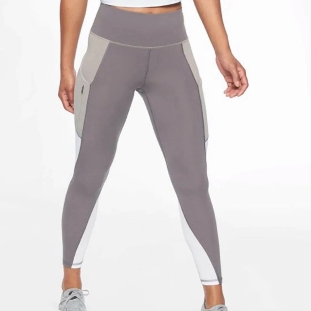 Athleta Color-block Legging EUC